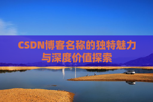 CSDN博客名称的独特魅力与深度价值探索